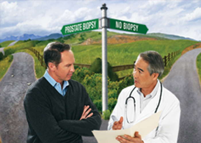 How do you decide whom to biopsy for prostate cancer