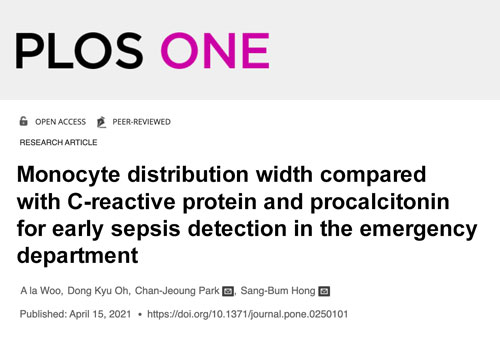 PLOS One Research Article MDW compared with CRP and PCT for Early Sepsis Detection in ED
