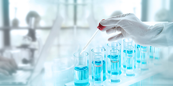 Test tubes in a laboratory help deliver continuous improvement results in the laboratory.