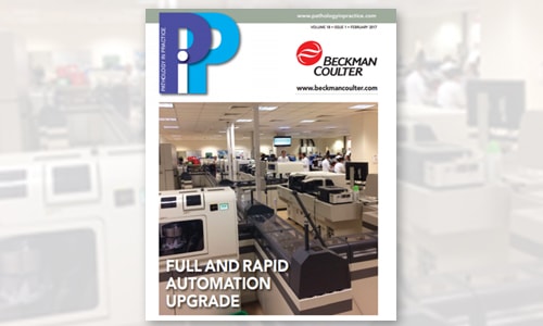 Article from Portsmouth Pathology on lean automation configuration to eliminate bottlenecks