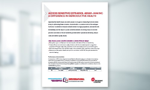 Access Sensitive Estradiol Data Sheet