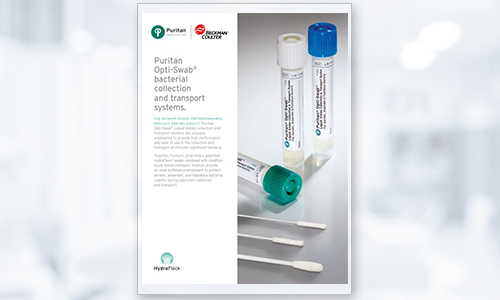 Puritan Opt-Swab bacterial collection and transport systems brochure
