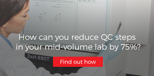 How can you reduce QC steps in your mid-volume lab by 75%?